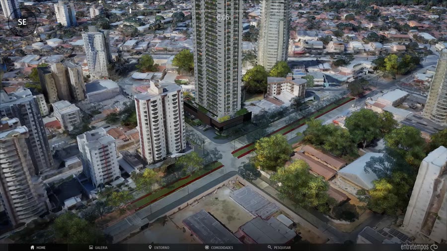 Edifício inserido no contexto real da cidade