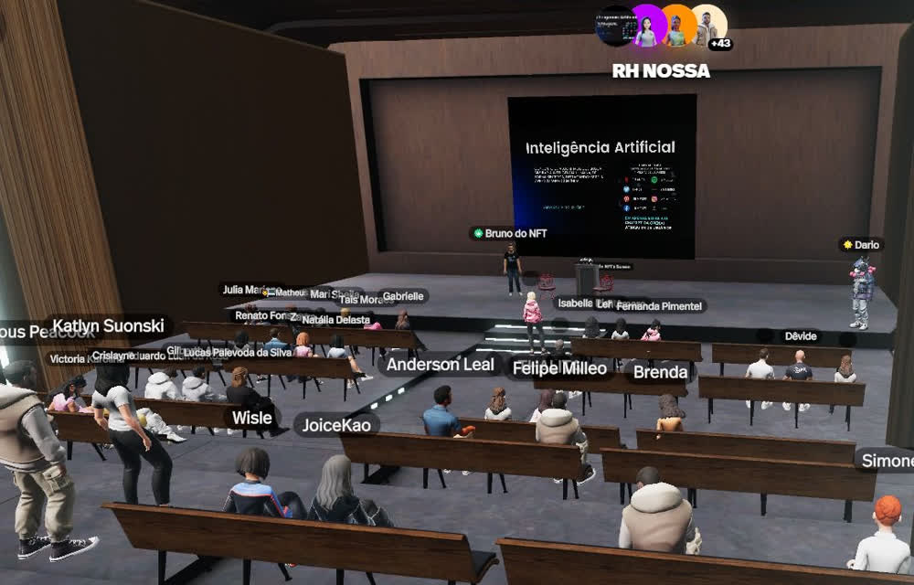 Evento corporativo ao vivo dentro do metaverso